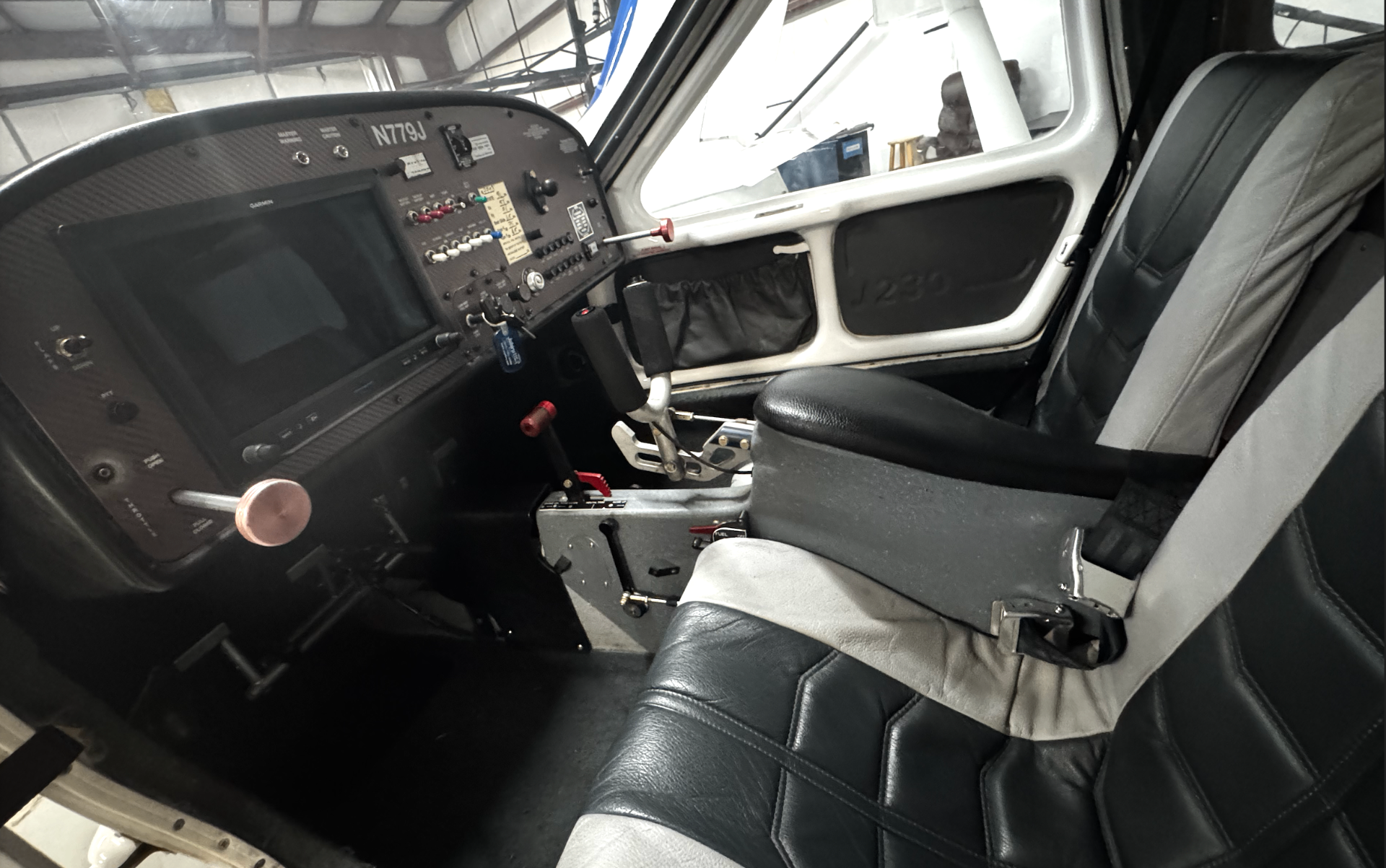 Cabin interior of club aircraft N779J